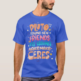 Camiseta Plutão Encontrou Novos Amigos Engraçados Avião de 