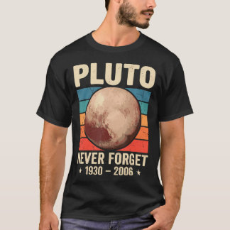 Camiseta Plutão Nunca Esqueça 1930-2006 Planeta do Sistema