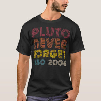 Camiseta Plutão Nunca Esqueça o Retrovisor de Disco Vintage