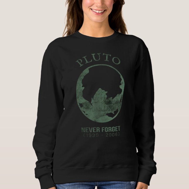 Camiseta Plutão Nunca Esquece Vintage Retro Space Science (Frente)
