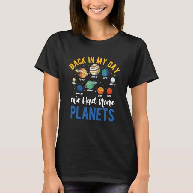 Camiseta Pluto Nine Planets Astronomy Telescope Cosmology (Frente)