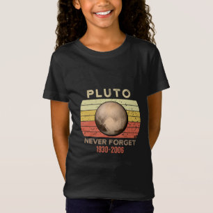 Camiseta pluto nunca esquece, eris, lua, astronomia, astron