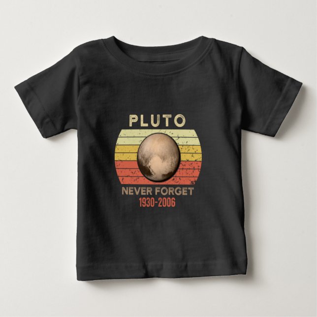 Camiseta pluto nunca esquece, eris, lua, astronomia, astron (Frente)
