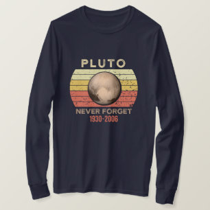 Camiseta pluto nunca esquece, eris, lua, astronomia, astron