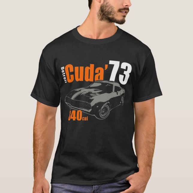 Camiseta Plymouth Cuda Barracuda - Detroit - Mopar (Frente)