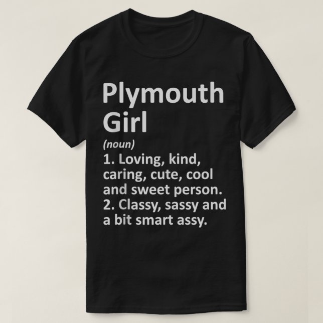 Camiseta PLYMOUTH GIRL MN MINNESOTA Funny City Home Roots G (Frente do Design)