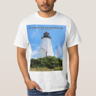 Camiseta Plymouth Lighthouse, "The Gurnet", Massachusetts