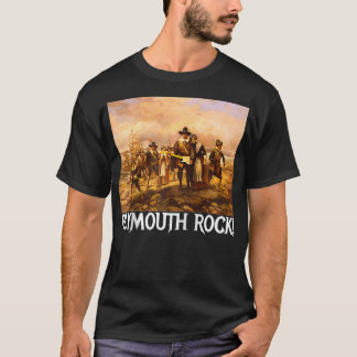 Camiseta Plymouth Rock Ação de Graças Peregrinos Atropeland