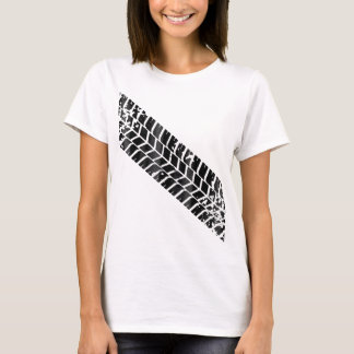 Camiseta Pneus com marca de pneus Skid Tire