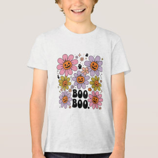 Camiseta PNG de Abóbora de Flor de Boho Halloween