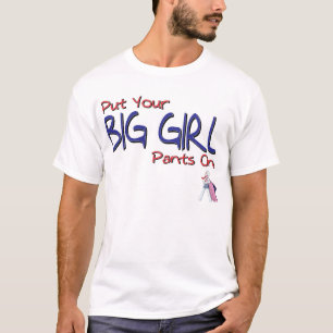 Camiseta Pnha suas calças grandes da menina sobre pela Lam