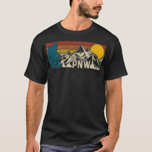Camiseta PNW Pacific Northwest Bigfoot Vintage Nature Outdo