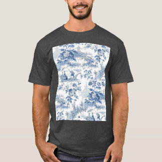 Camiseta Pó Blue Chinoiserie Toile Graphic
