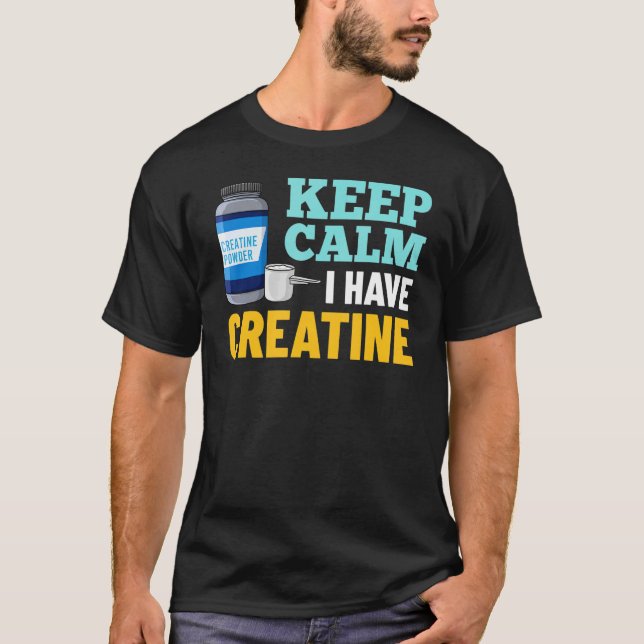 Camiseta Pó de Creatina Monohidratada Suplemento para Fisio (Frente)
