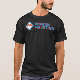Camiseta Pó Montanha Ski Resort T Shirt Clássico T-S