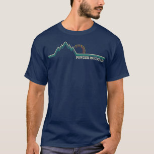 Camiseta Pó Montanha Utah Vacinação de Esqui Retroativa