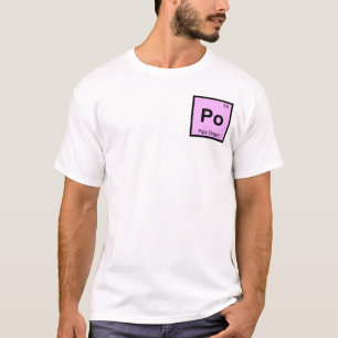 Camiseta Po - Música de Órgão de Tubos Tabela Periódica da 