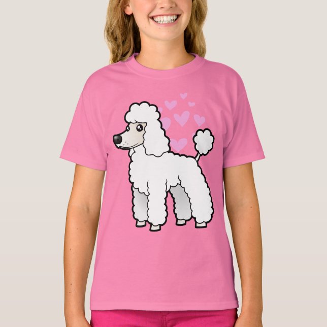 Camiseta Pó Padrão/Miniatura/Brinquedo Amor (corte de cacho (Frente)