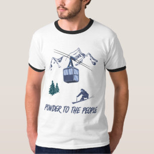 Camiseta Pó para o Pessoas Ski Resort