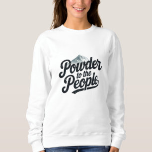 Camiseta "Pó para o Povo" Retro Snowboard & Esqui