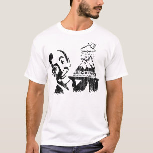 Camiseta Pó Servido-acima presságio (parte dianteira pret