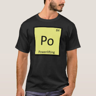 Camiseta Po - Tabela Periódica da Química dos Esportes de L