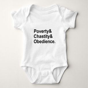 Camiseta Pobreza Castidade Obediência   Votos Monásticos