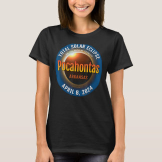 Camiseta Pocahontas Arkansas AR Total Eclipse Solar 2024 3