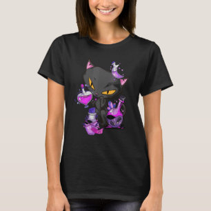 Camiseta poção de gato maligno preto