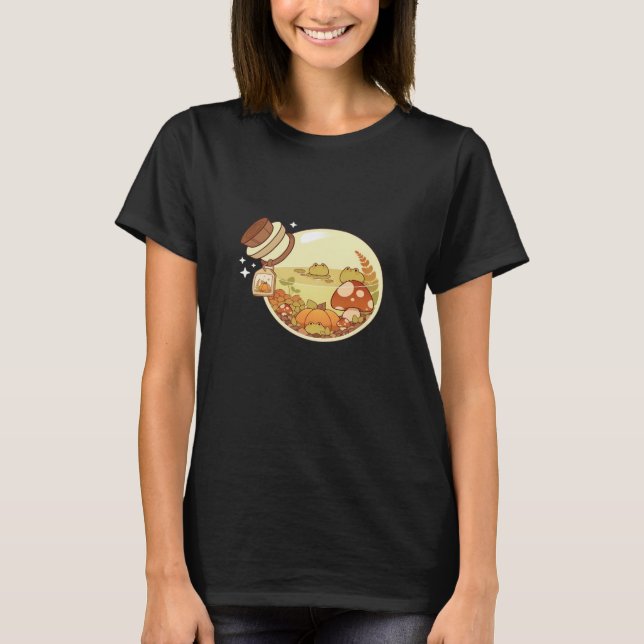 Camiseta Poção de Outono Com Sapos Clássico (Frente)