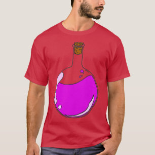 Camiseta Poção roxa fina num balão a ferver