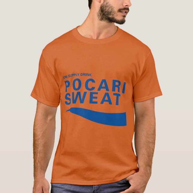 Camiseta Pocari Sweat engraçado (Frente)