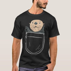 Camiseta Pocket Animal Otter Lover Birthday Gift5177