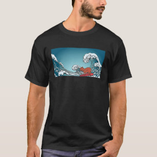 Camiseta Pocket Capybara Surfer Guiné Pig Rodent