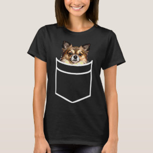 Camiseta Pocket Chihuahua Funny Pet Dog Proprietário