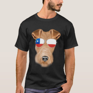 Camiseta Pocket Chile Pocket com fio Fox Terrier Dog