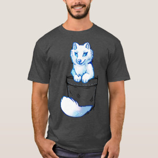 Camiseta Pocket Cute Artic Fox