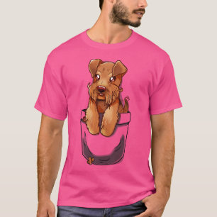Camiseta Pocket Cute Welsh Terrier Cão