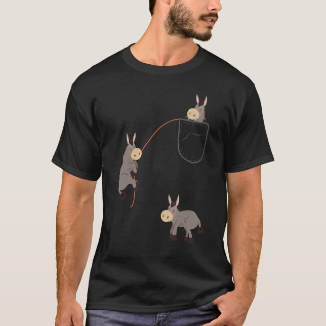 Camiseta Pocket Donkeys Routing Outdoors (Frente)