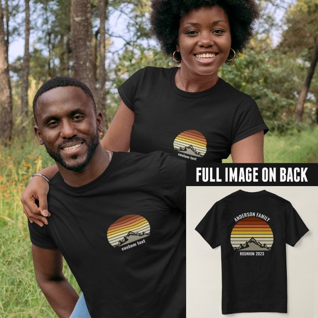 Camiseta Pocket e traseiro de Viagem Sunset da Montanha Per (Criador carregado)