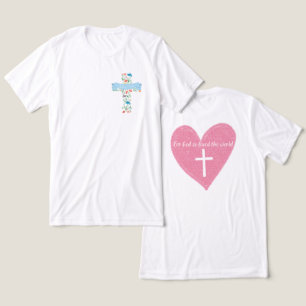 Camiseta Pocket Floral Cross John 3:16 Unisex