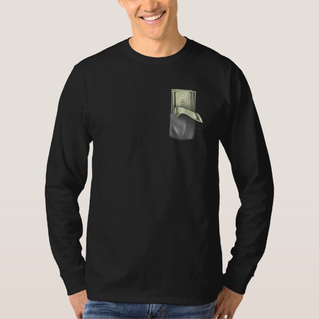 Camiseta Pocket full of money money (Frente)