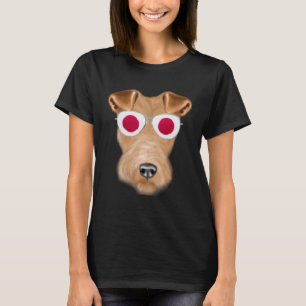 Camiseta Pocket Japão - Fio com fio Fox Terrier Dog