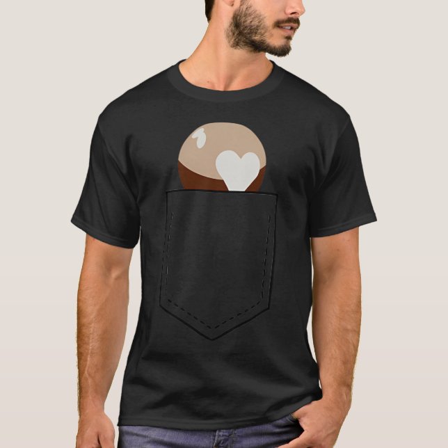 Camiseta Pocket Planets Plutão (Preto) (Frente)