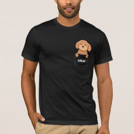 Camiseta Pocket Poodle cachorrinho