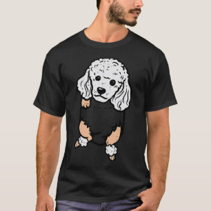 Camiseta Pocket Poodle Feet Cute Mini Toy Pet Dog Próprio