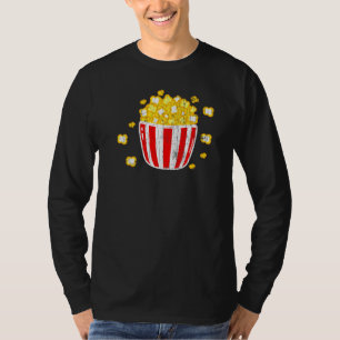 Camiseta Pocket Popcorn Pop Corn Eater Graphic