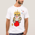 Camiseta Pocket Reptile Queen – Cute Bearded Dragon Lover<br><div class="desc">Rule your reptile kingdom with the Pocket Reptile Queen design – the perfect statement for proud reptile owners and exotic pet lovers. Whether you adore bearded dragons, lizards, or other scaly companions, this fun and stylish design celebrates the ultimate reptile royalty. Perfect for reptile moms, beardie lovers, lizard fans, and...</div>