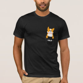Camiseta Pocket Shiba Inu cachorrinho