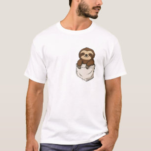 Camiseta Pocket Sloth & Purple Silver Parachute Sloth back